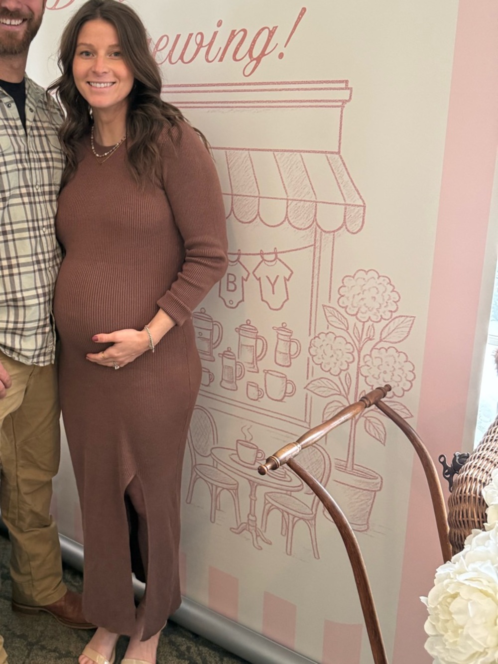 Pink Blush Maternity Dress